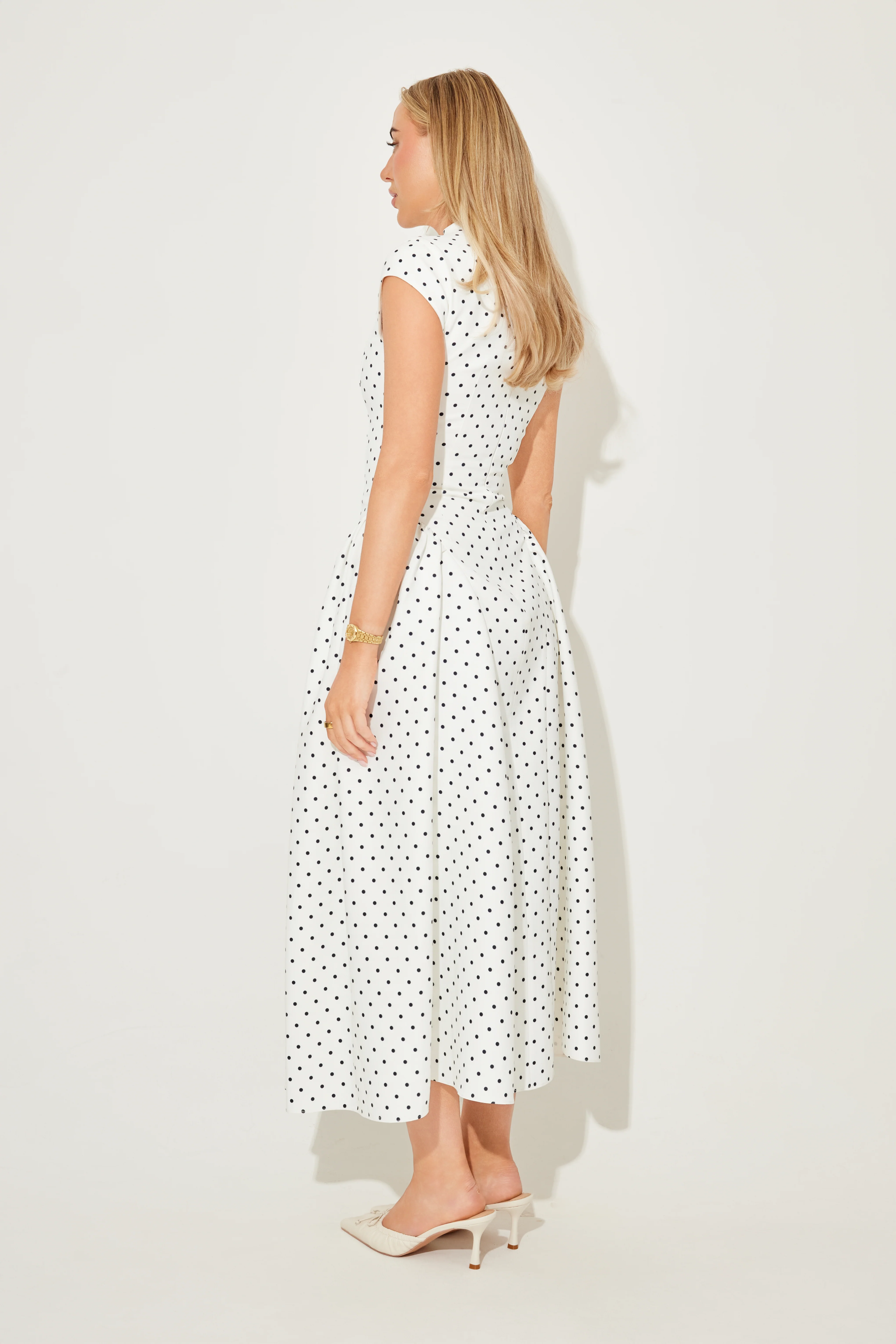 Cap Sleeve Midi Dress - Image 4