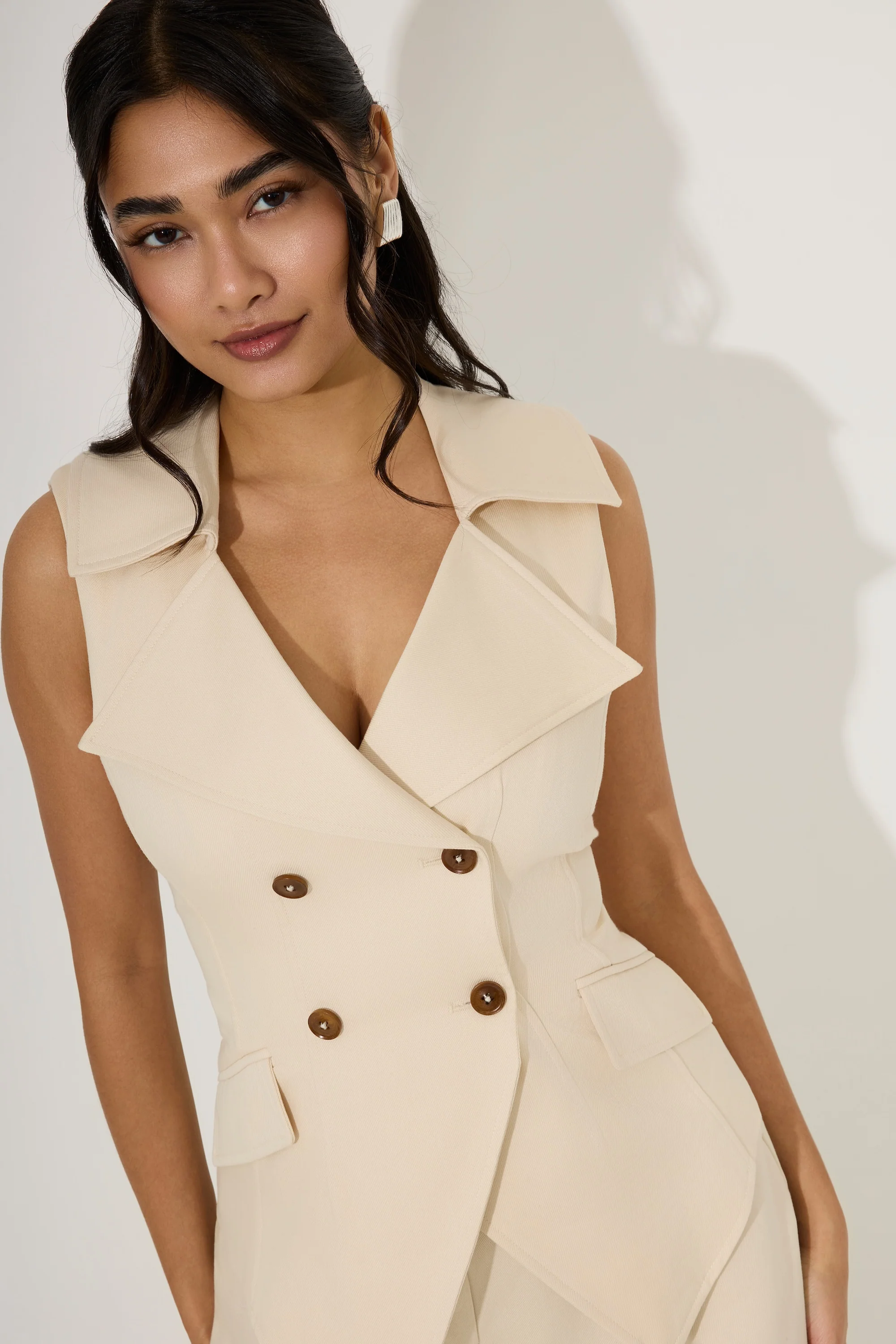 Cotton Mix Waistcoat - Image 2