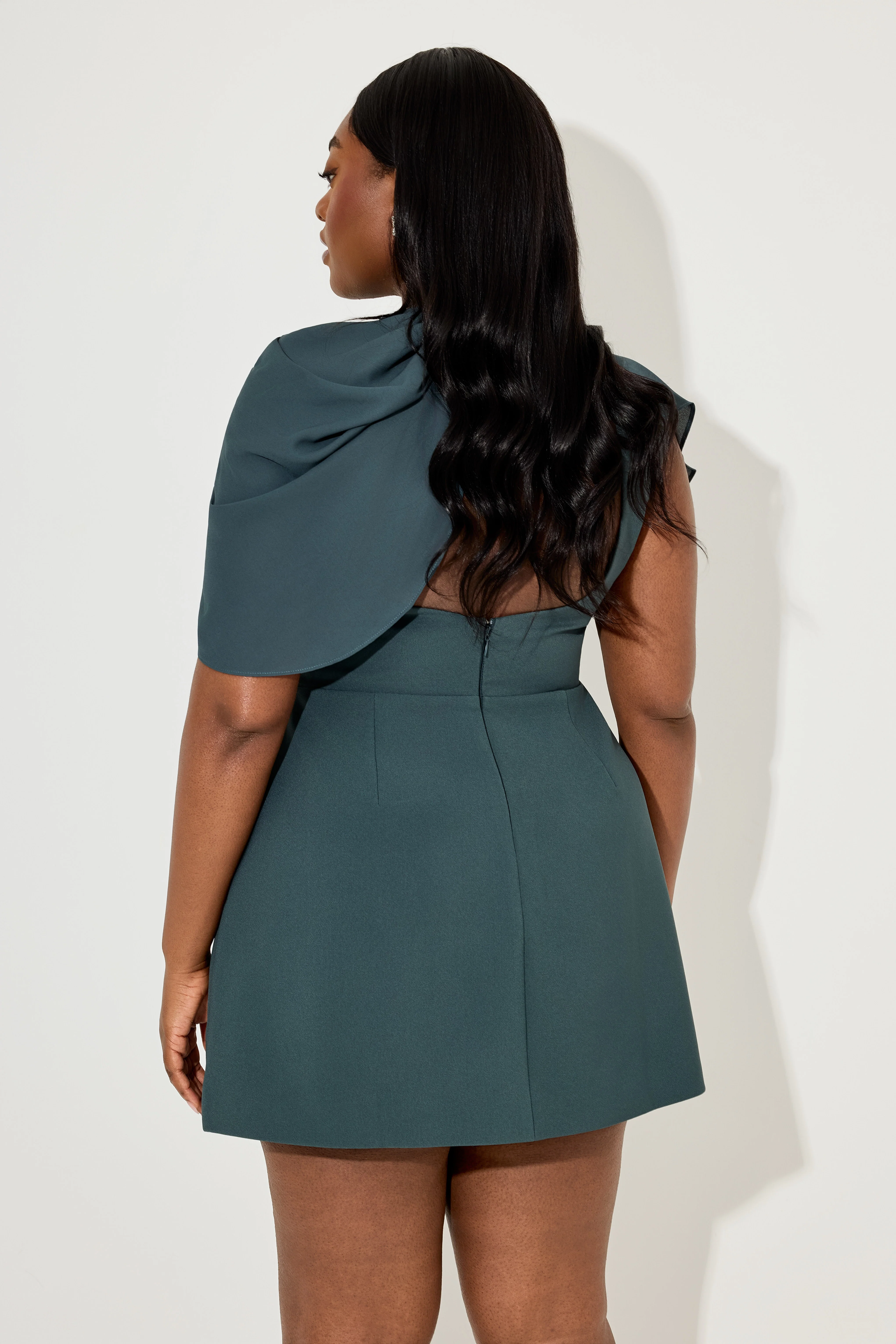 Gathered Mini Dress - Image 4