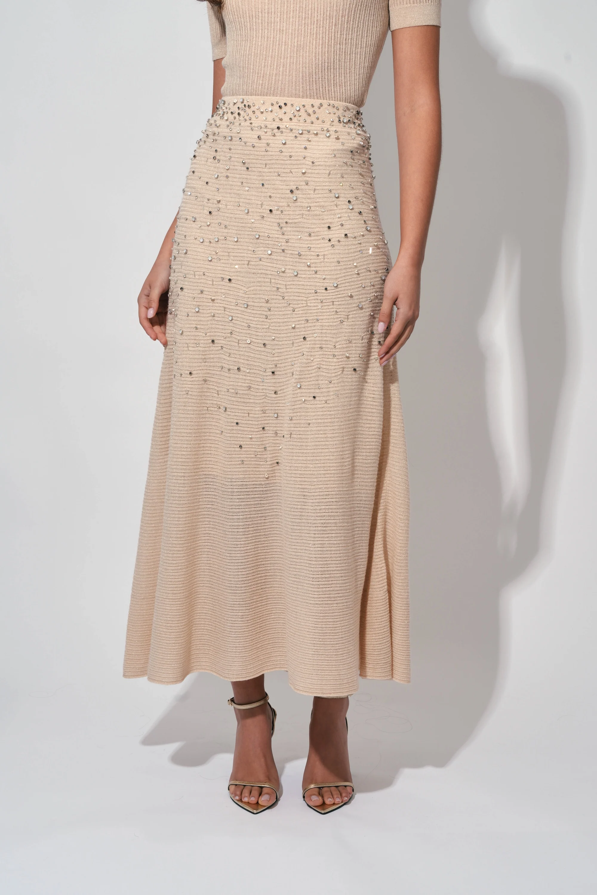 Knitted Beaded Skirt - Image 2