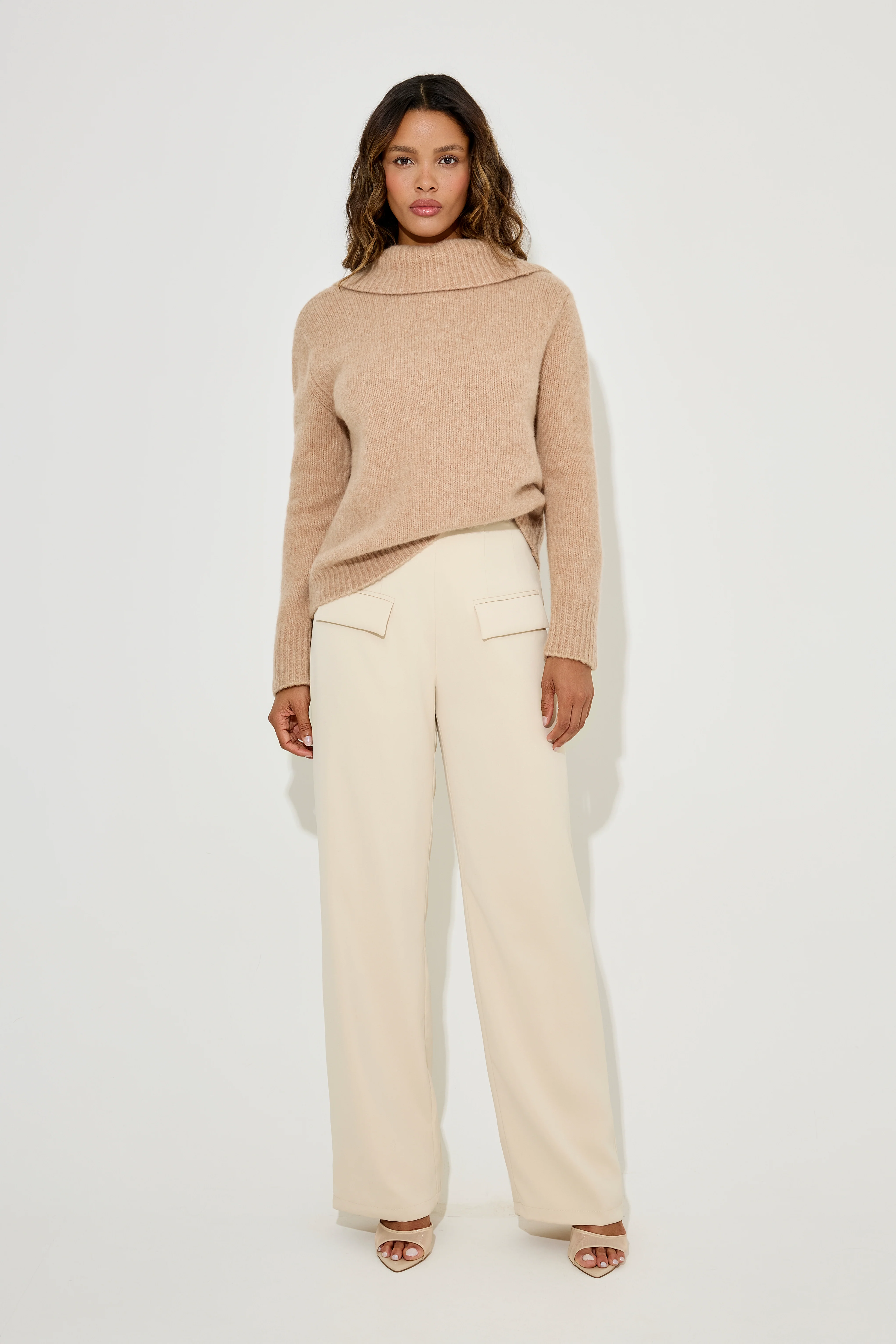 Wool Low Back Knitted Jumper - Image 2