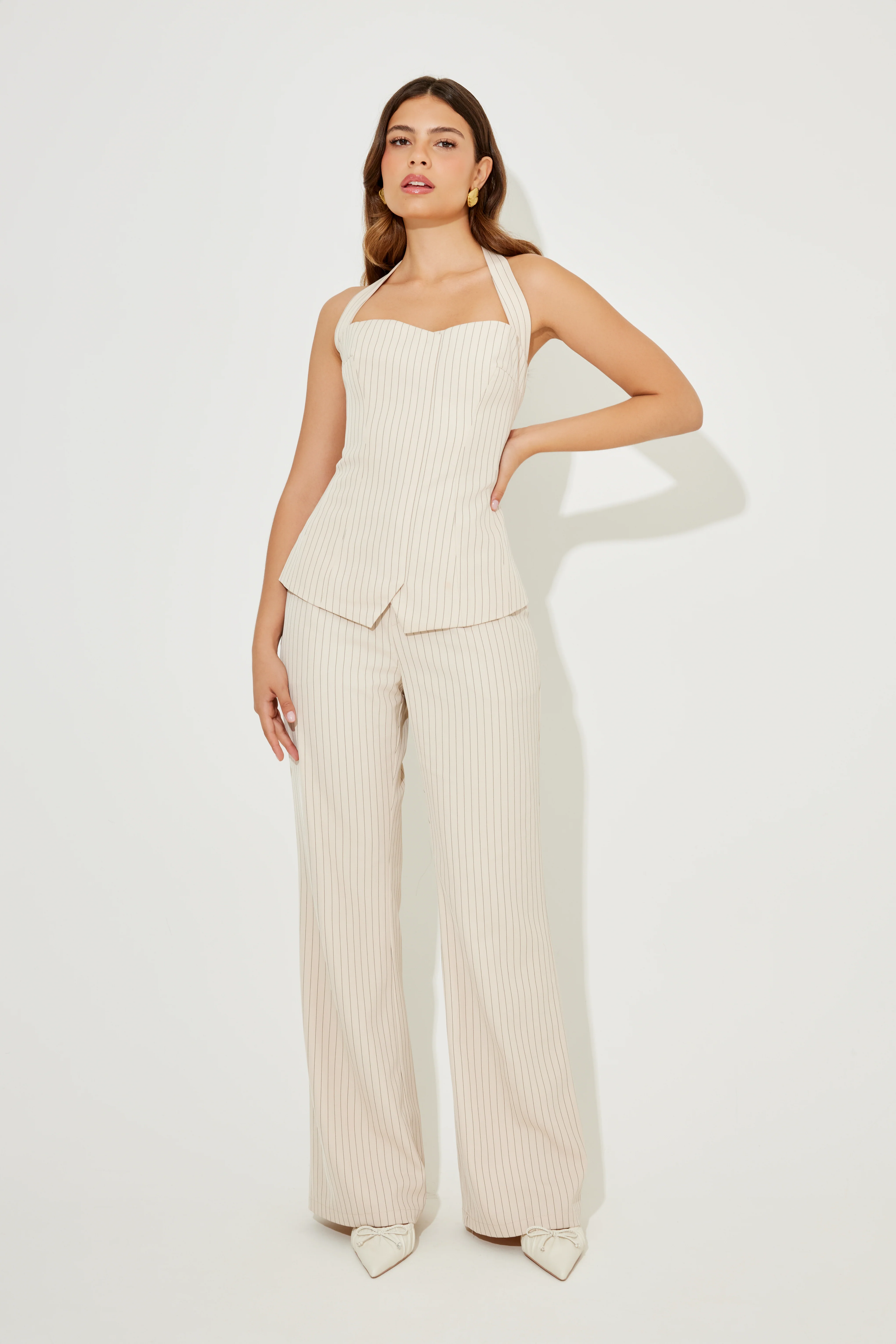 Pinstripe Trousers