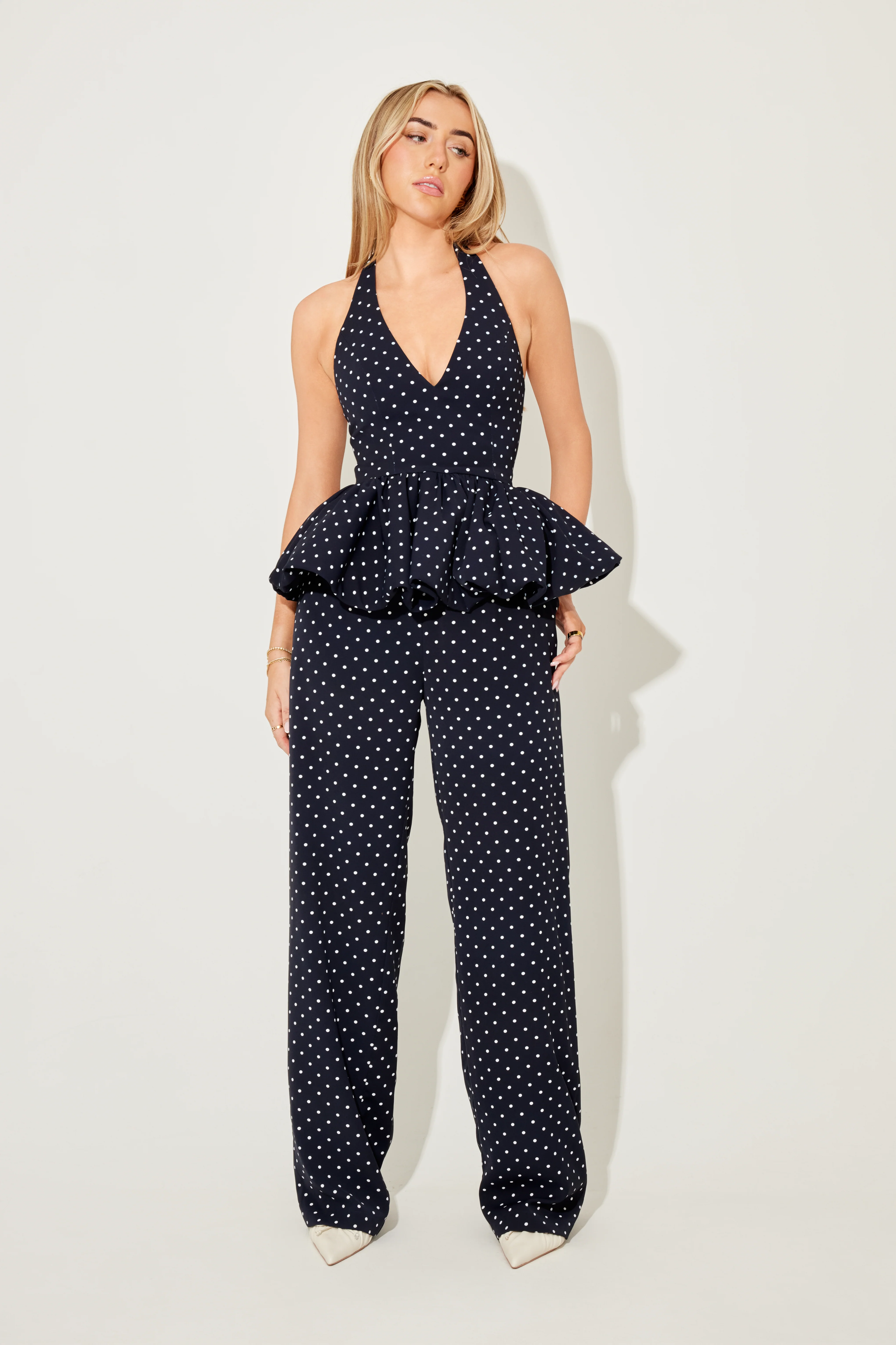 Polka Dot Wide Legs