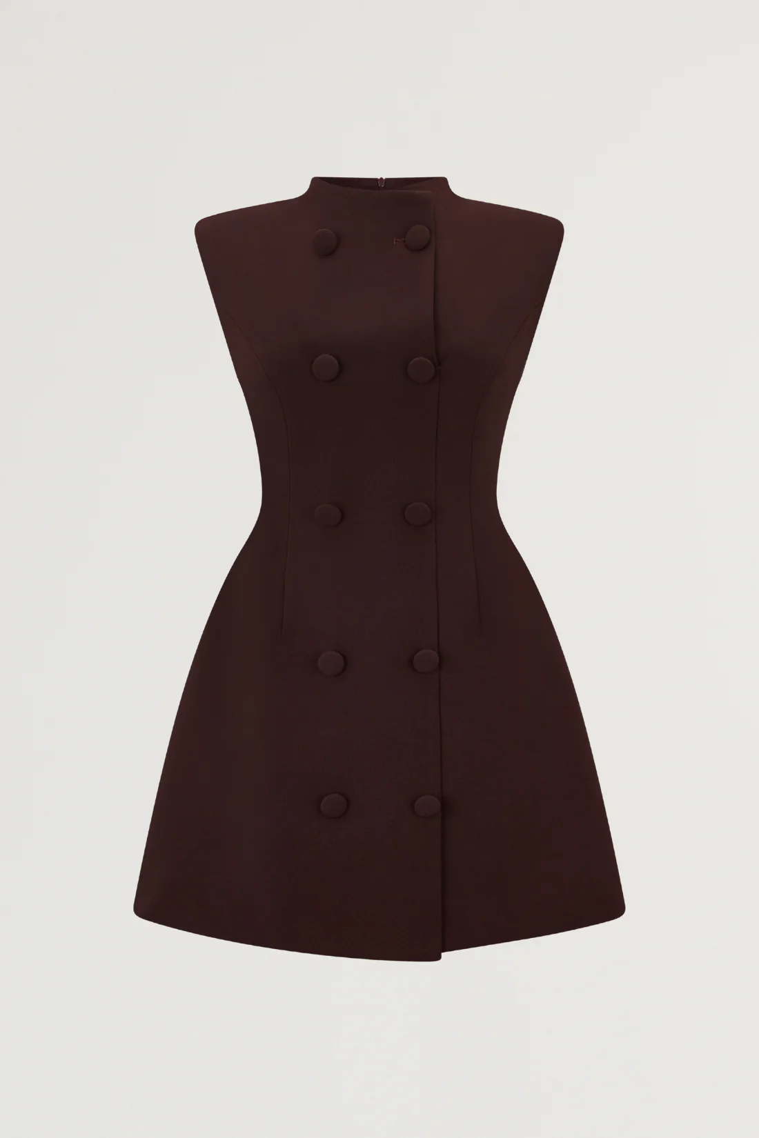 Sleeveless Button Mini Dress - Image 6