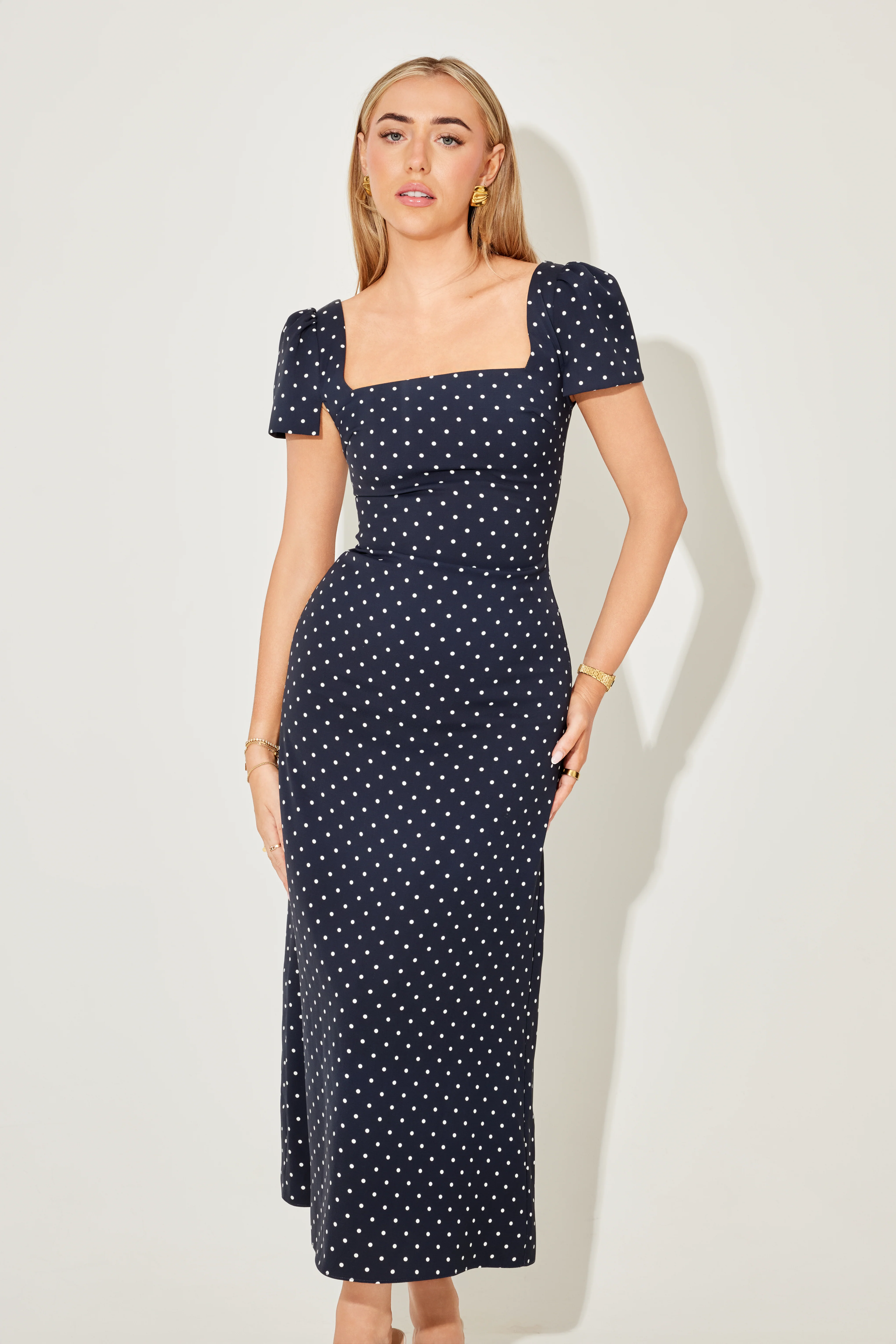 Square Neck Slip Midi Dress - Image 2