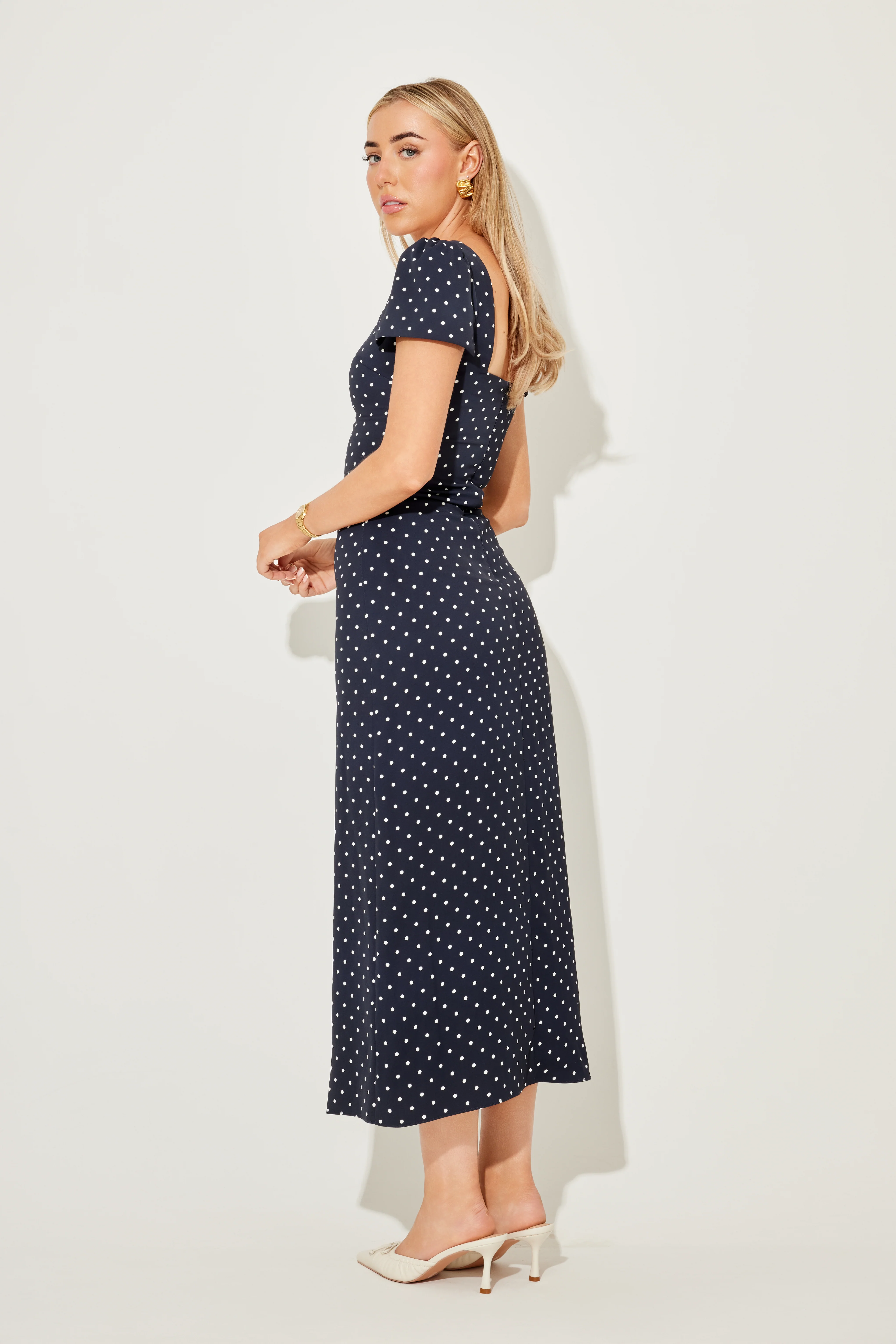 Square Neck Slip Midi Dress - Image 3