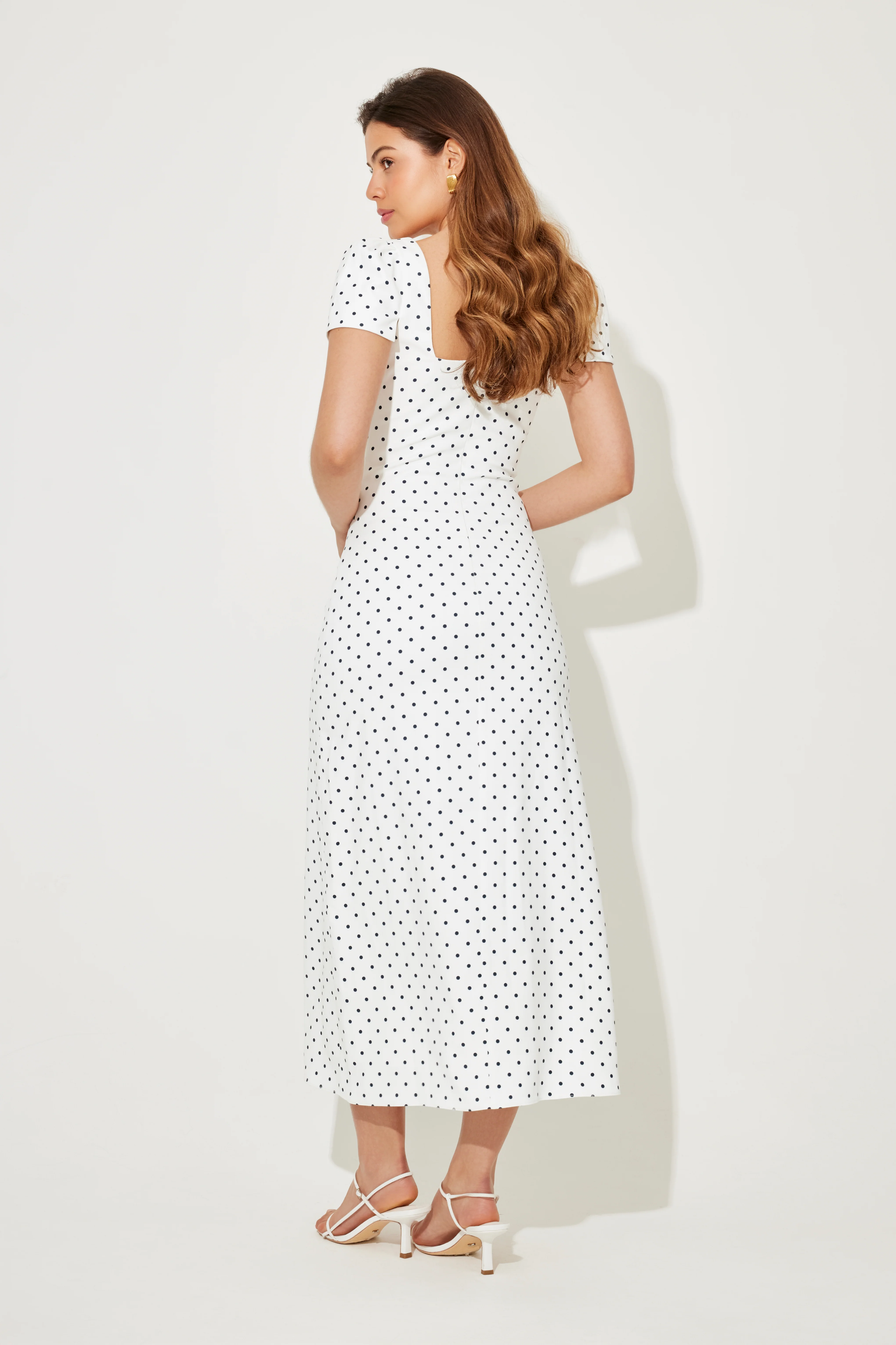 Square Neck Slip Midi Dress - Image 4