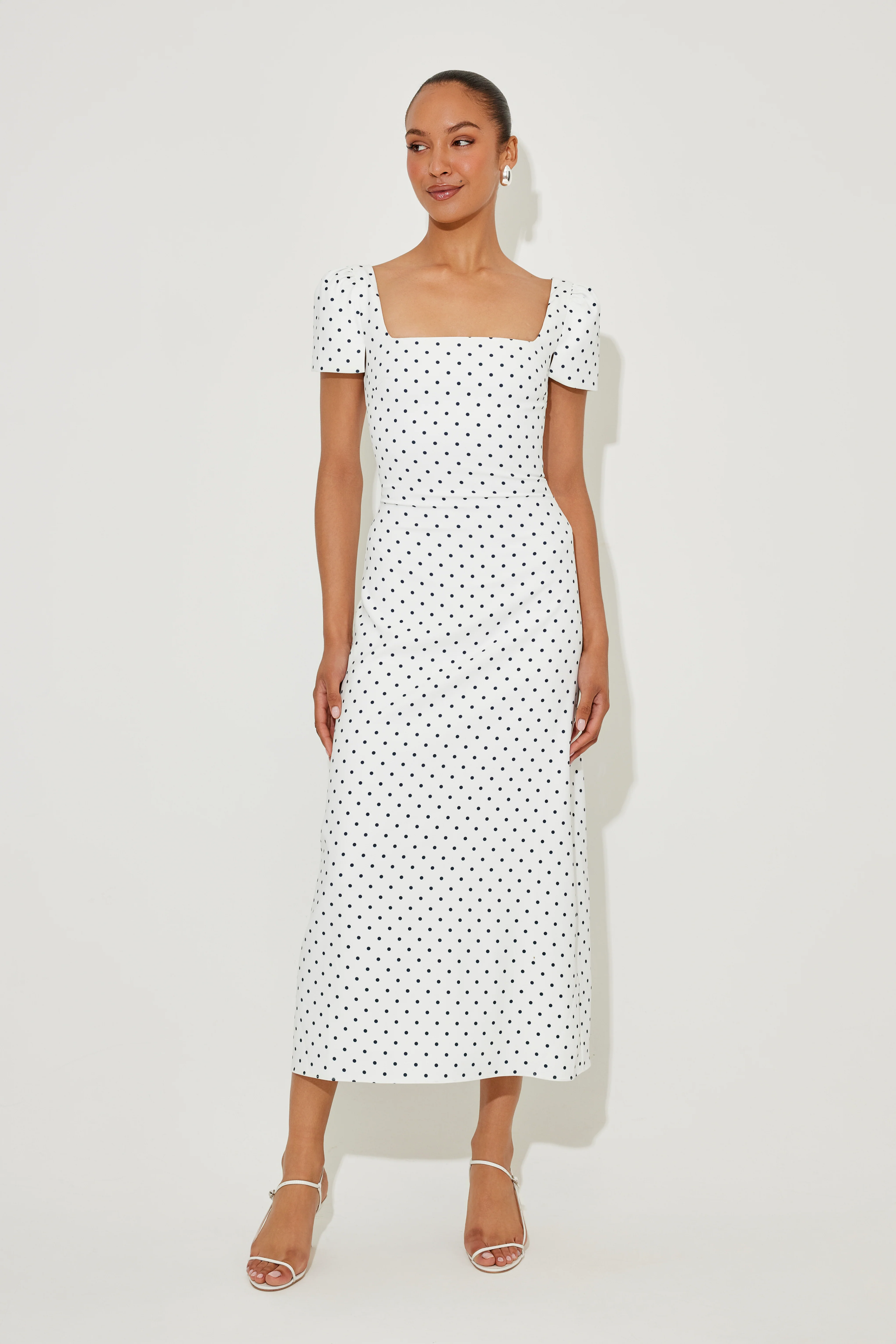 Square Neck Slip Midi Dress - Image 5