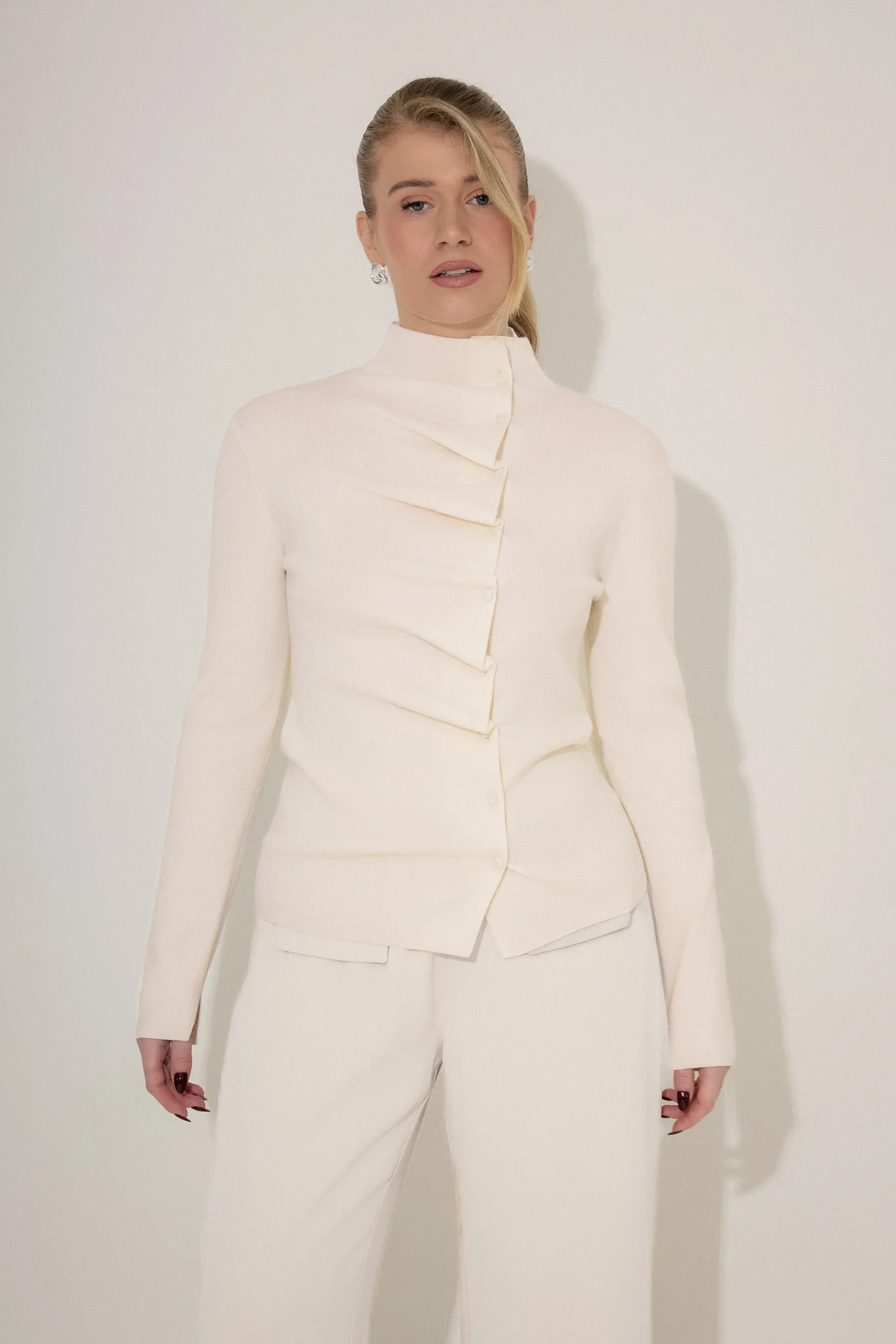 Wool Pleated Top - Image 2